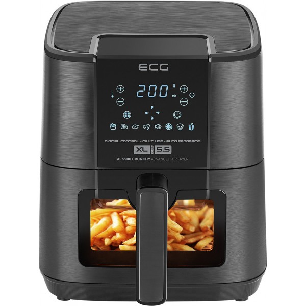 Friteuza cu aer cald ECG AF 5500 Crunchy, 5.5 L, 1350 W, control temperatura 80-200°C Friteuza cu aer cald ECG AF 5500 Crunchy, 5.5 L, 1350 W, control temperatura 80-200°C