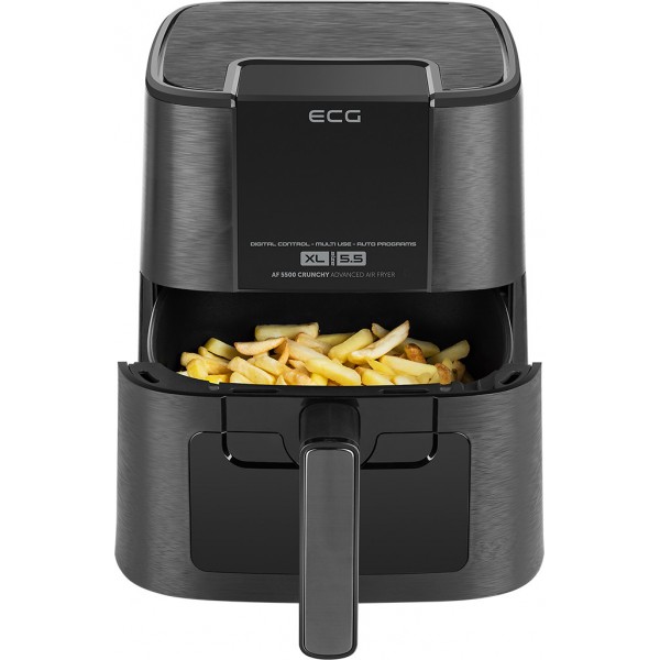 Friteuza cu aer cald ECG AF 5500 Crunchy, 5.5 L, 1350 W, control temperatura 80-200°C Friteuza cu aer cald ECG AF 5500 Crunchy, 5.5 L, 1350 W, control temperatura 80-200°C