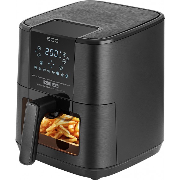 Friteuza cu aer cald ECG AF 5500 Crunchy, 5.5 L, 1350 W, control temperatura 80-200°C Friteuza cu aer cald ECG AF 5500 Crunchy, 5.5 L, 1350 W, control temperatura 80-200°C