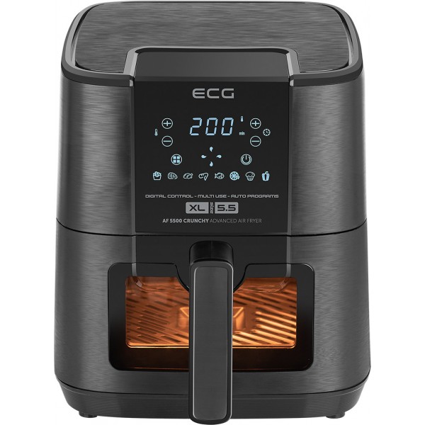 Friteuza cu aer cald ECG AF 5500 Crunchy, 5.5 L, 1350 W, control temperatura 80-200°C Friteuza cu aer cald ECG AF 5500 Crunchy, 5.5 L, 1350 W, control temperatura 80-200°C