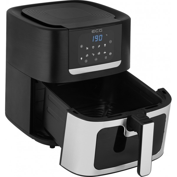 Friteuza cu aer cald ECG AF 8000 Crusty XL, 7 litri, 1700 W, control digital, 8 programe, temperatura 80-200°C Friteuza cu aer cald ECG AF 8000 Crusty XL, 7 litri, 1700 W, control digital, 8 programe, temperatura 80-200°C