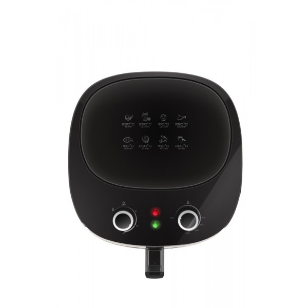 Friteuza cu aer cald ETA Fritta 2168 90000, 7.2 litri, 1800 W, 160-220 °C, 8 programe, negru Friteuza cu aer cald ETA Fritta 2168 90000, 7.2 litri, 1800 W, 160-220 °C, 8 programe, negru