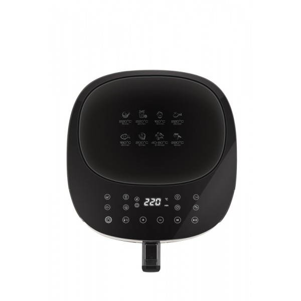 Friteuza cu aer cald ETA Fritta Digi 3168 90000, 1800 W, 7.2 litri, 40-220 °C, 8 programe, control tactil, negru Friteuza cu aer cald ETA Fritta Digi 3168 90000, 1800 W, 7.2 litri, 40-220 °C, 8 programe, control tactil, negru