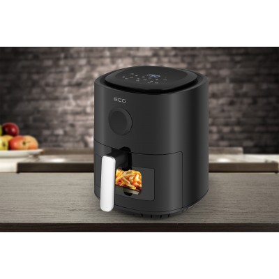 Friteuza cu aer fierbinte ECG AF 4020 Compact Fry, 3.8 litri, 1300 W, control digital, 8 programe, temperatura 80-200°C Friteuza cu aer fierbinte ECG AF 4020 Compact Fry, 3.8 litri, 1300 W, control digital, 8 programe, temperatura 80-200°C