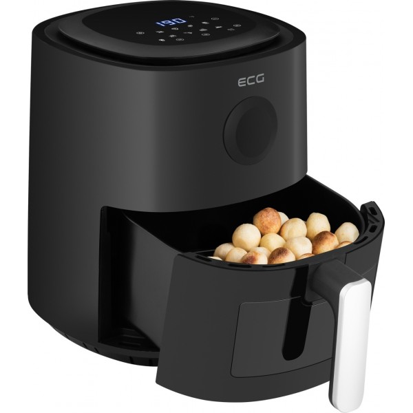 Friteuza cu aer fierbinte ECG AF 4020 Compact Fry, 3.8 litri, 1300 W, control digital, 8 programe, temperatura 80-200°C Friteuza cu aer fierbinte ECG AF 4020 Compact Fry, 3.8 litri, 1300 W, control digital, 8 programe, temperatura 80-200°C