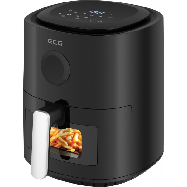 Friteuza cu aer fierbinte ECG AF 4020 Compact Fry, 3.8 litri, 1300 W, control digital, 8 programe, temperatura 80-200°C Friteuza cu aer fierbinte ECG AF 4020 Compact Fry, 3.8 litri, 1300 W, control digital, 8 programe, temperatura 80-200°C
