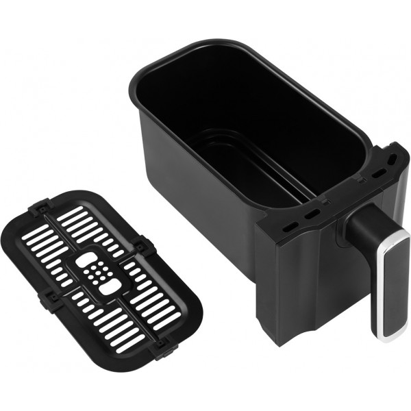 Friteuza dubla cu aer cald ECG AF 8300 Dual Fry, 5.2 + 3.1 litri, 2700 W, 8 programe, control temperatura 80-200°C