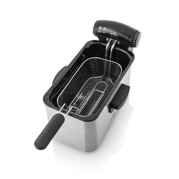 Friteuza ETA Fritola 3172, 2000W, 3 litri, otel inoxidabil, control temperatura 150-190 °C Friteuza ETA Fritola 3172, 2000W, 3 litri, otel inoxidabil, control temperatura 150-190 °C