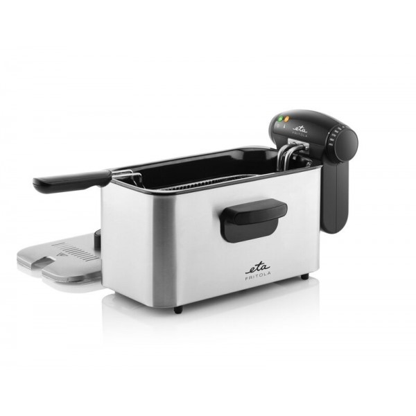 Friteuza ETA Fritola 3172, 2000W, 3 litri, otel inoxidabil, control temperatura 150-190 °C Friteuza ETA Fritola 3172, 2000W, 3 litri, otel inoxidabil, control temperatura 150-190 °C