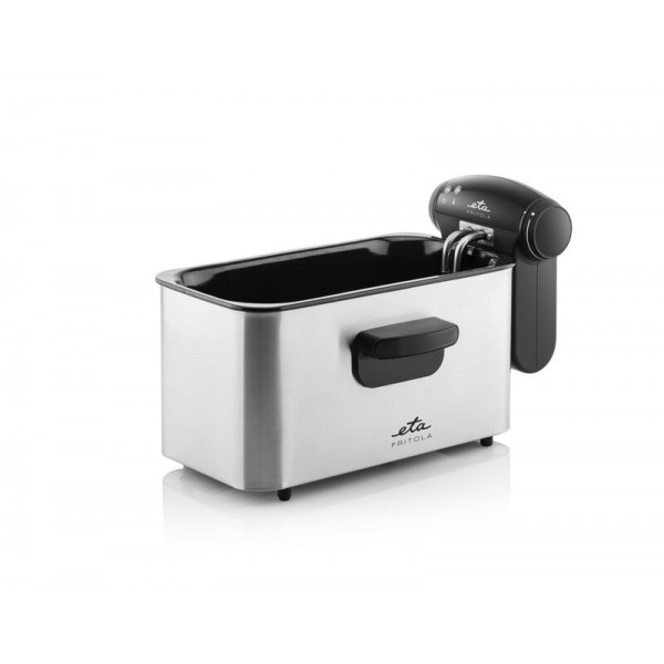 Friteuza ETA Fritola 3172, 2000W, 3 litri, otel inoxidabil, control temperatura 150-190 °C Friteuza ETA Fritola 3172, 2000W, 3 litri, otel inoxidabil, control temperatura 150-190 °C