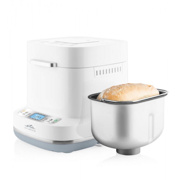 Masina de facut paine ETA 4150 90000 Crustica, 550 W, 1 Kg, 12 programe, temporizator, mentinere la cald, alba Masina de facut paine ETA 4150 90000 Crustica, 550 W, 1 Kg, 12 programe, temporizator, mentinere la cald, alba