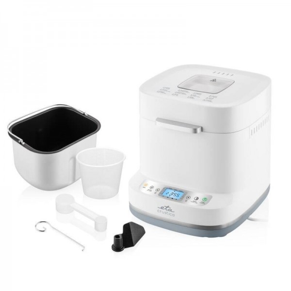 Masina de facut paine ETA 4150 90000 Crustica, 550 W, 1 Kg, 12 programe, temporizator, mentinere la cald, alba Masina de facut paine ETA 4150 90000 Crustica, 550 W, 1 Kg, 12 programe, temporizator, mentinere la cald, alba