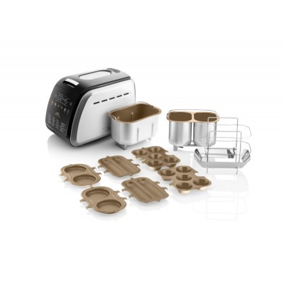 Masina de facut paine ETA Delicca II Max 7149 90040, 850W, 16 programe, capacitate 1,5 kg, otel inoxidabil