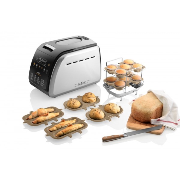 Masina de facut paine ETA Delicca II Max 7149 90040, 850W, 16 programe, capacitate 1,5 kg, otel inoxidabil Masina de facut paine ETA Delicca II Max 7149 90040, 850W, 16 programe, capacitate 1,5 kg, otel inoxidabil