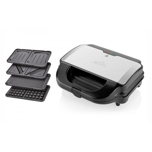 Sandwich-maker 4 in 1, ETA Sorento 3151, 900 W, otel inoxidabil, 4 tipuri de placi detasabile