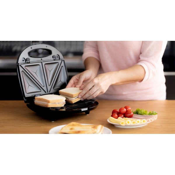 Sandwich-maker 4 in 1 Gallet Torcy CRO 616, 700W, 4 tipuri de placi detasabile