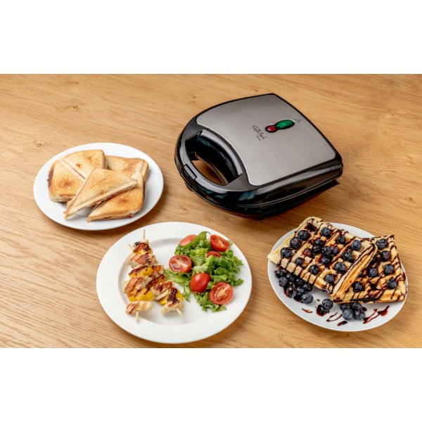 Sandwich-maker 4 in 1 Gallet Torcy CRO 616, 700W, 4 tipuri de placi detasabile