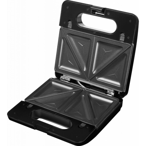 Sandwich-maker ECG S3173 3in1 Triangle, 750W, 3 tipuri de placi detasabile, negru-otel inoxidabil Sandwich-maker ECG S3173 3in1 Triangle, 750W, 3 tipuri de placi detasabile, negru-otel inoxidabil