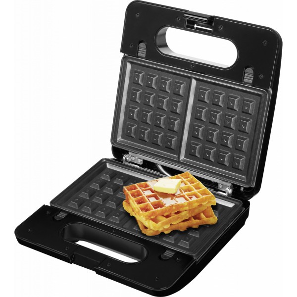 Sandwich-maker ECG S3173 3in1 Triangle, 750W, 3 tipuri de placi detasabile, negru-otel inoxidabil Sandwich-maker ECG S3173 3in1 Triangle, 750W, 3 tipuri de placi detasabile, negru-otel inoxidabil