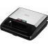 Sandwich-maker ECG S3173 3in1 Triangle, 750W, 3 tipuri de placi detasabile, negru-otel inoxidabil