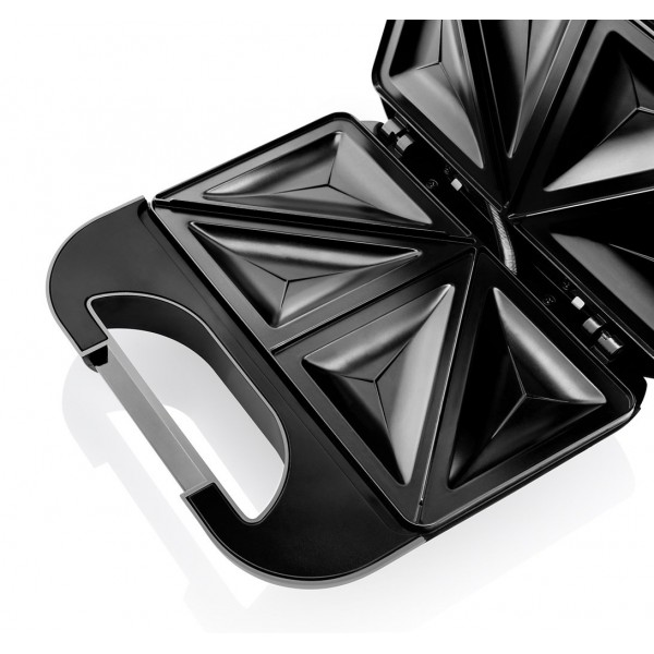 Sandwich maker GALLET TRELON CRO615, 750 W, otel inoxidabil, 4 sandwich-uri triunghiulare