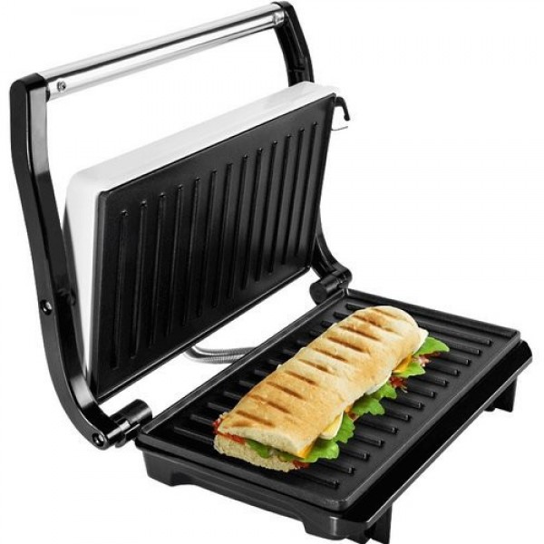 Sandwich maker & grill ECG S 1070 Panini, 700W, placi nonaderente Sandwich maker & grill ECG S 1070 Panini, 700W, placi nonaderente