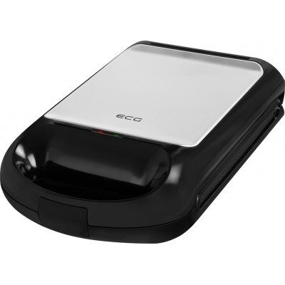 Sandwich maker grill ECG S 4310, 1200 W, 3 tipuri de placi interschimbabile 23 x 23 cm, unghi deschidere 105°