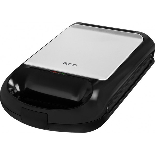 Sandwich maker grill ECG S 4310, 1200 W, 3 tipuri de placi interschimbabile 23 x 23 cm, unghi deschidere 105° Sandwich maker grill ECG S 4310, 1200 W, 3 tipuri de placi interschimbabile 23 x 23 cm, unghi deschidere 105°