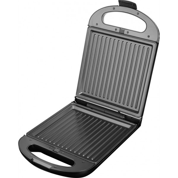 Sandwich maker grill ECG S 4310, 1200 W, 3 tipuri de placi interschimbabile 23 x 23 cm, unghi deschidere 105° Sandwich maker grill ECG S 4310, 1200 W, 3 tipuri de placi interschimbabile 23 x 23 cm, unghi deschidere 105°