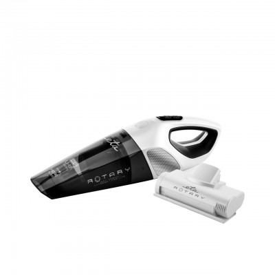Aspirator de mana ETA Rotary 1425 90000, baterie Li-ion 14,4 V, perie turbo, gri-alb