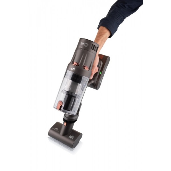 Aspirator vertical 3 in 1 ETA Terier 5247 90000, motor digital 500 W, baterie Li-Ion 25,2 V, afisaj OLED, maro