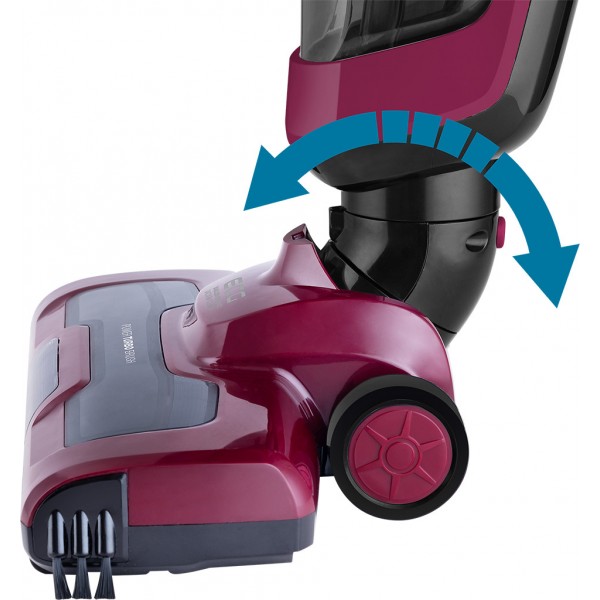 Aspirator vertical si mop 3 in 1 fara fir ECG VT 4620 Hugo, 100 W, baterie Li-Ion 22.2 V, 600 ml