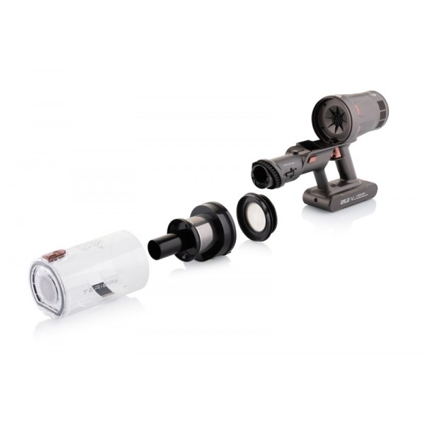 Aspirator vertical 3 in 1 ETA Terier 5247 90000, motor digital 500 W, baterie Li-Ion 25,2 V, afisaj OLED, maro