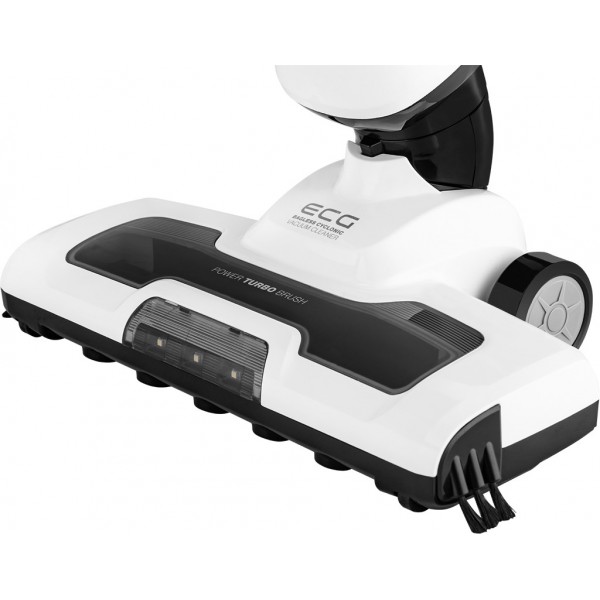 Aspirator vertical si mop 3 in 1 fara fir ECG VT 4420 Simon, 75 W, baterie Li-Ion 14.8 V, 600 ml, alb