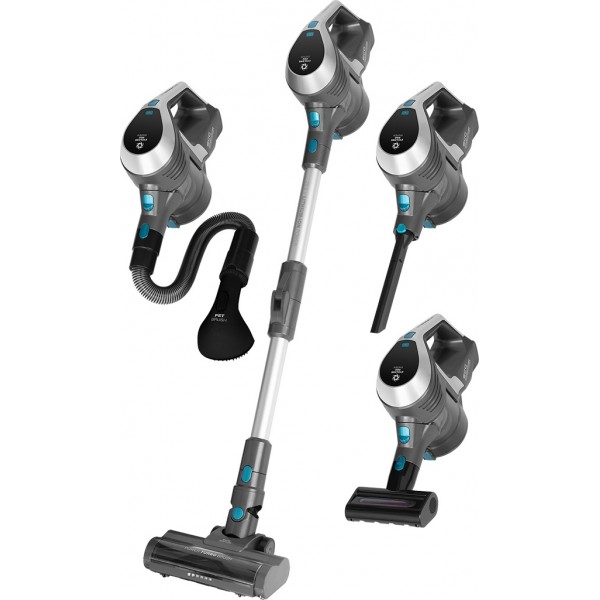 Aspirator 2 in 1 ECG VT 7670 Luis, baterie Li-Ion 25,9V/2200 mAh, motor BLDC 220W, 3 niveluri de aspirare Aspirator 2 in 1 ECG VT 7670 Luis, baterie Li-Ion 25,9V/2200 mAh, motor BLDC 220W, 3 niveluri de aspirare