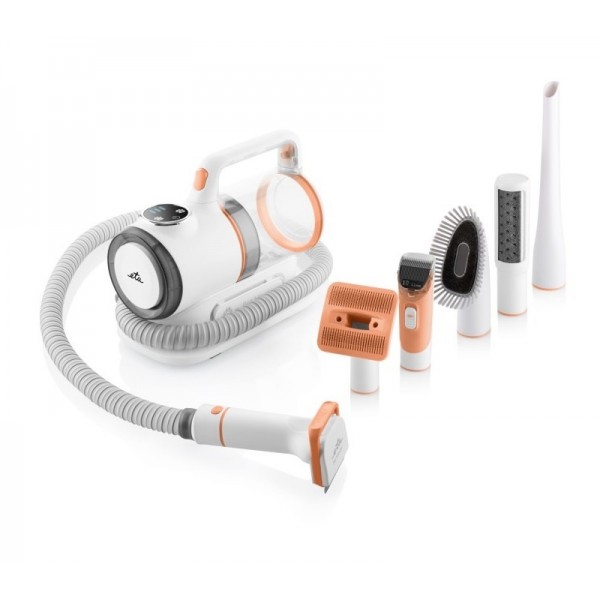 Aspirator 6 in 1 ETA Pet Master 4216 90000 pentru toaletarea animalelor de companie, silentios, alb/portocaliu Aspirator 6 in 1 ETA Pet Master 4216 90000 pentru toaletarea animalelor de companie, silentios, alb/portocaliu