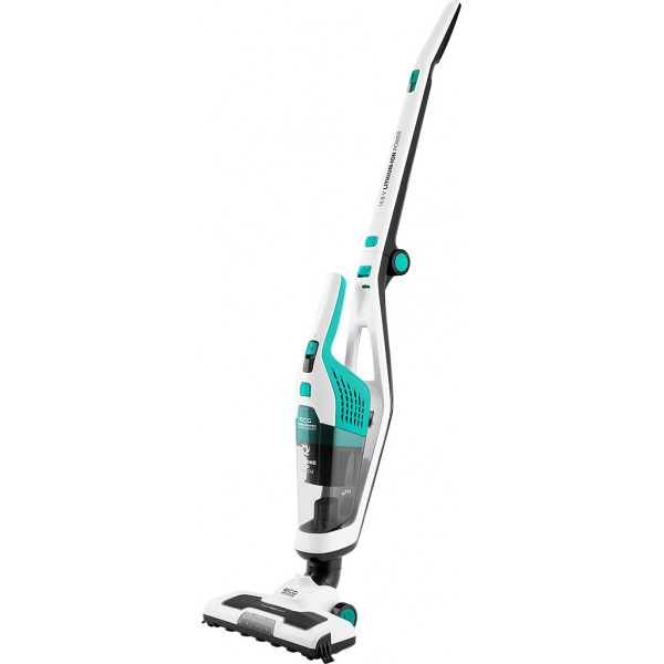 Aspirator vertical portabil 2in1 ECG VT 3420 Jerome, 75 W, baterie Li-Ion 14.8 V, sistem de filtrare cyclonic, verde Aspirator vertical portabil 2in1 ECG VT 3420 Jerome, 75 W, baterie Li-Ion 14.8 V, sistem de filtrare cyclonic, verde