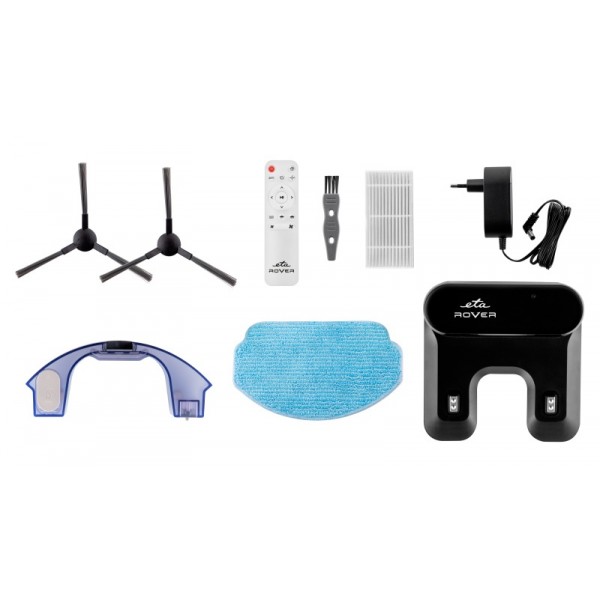 Robot aspirator si mop ETA Rover 1248 90000, Li-Ion 14.4 V/ 2600 mAh, telecomanda, tehnologie SMART, alb Robot aspirator si mop ETA Rover 1248 90000, Li-Ion 14.4 V/ 2600 mAh, telecomanda, tehnologie SMART, alb