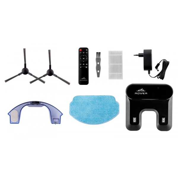 Robot aspirator si mop ETA Rover 1248 90010, Li-Ion 14.4 V/ 2600 mAh, telecomanda, tehnologie SMART, gri antracit Robot aspirator si mop ETA Rover 1248 90010, Li-Ion 14.4 V/ 2600 mAh, telecomanda, tehnologie SMART, gri antracit