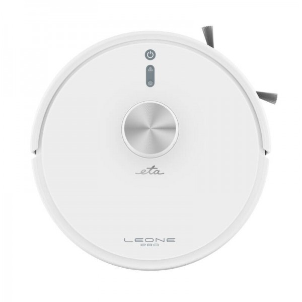 Robot aspirator si mop ETA Leone Pro 6244 90000, baterie Li-Ion 14.4 V/ 5200 mAh, Wi-Fi, navigatie laser, motor digital, alb