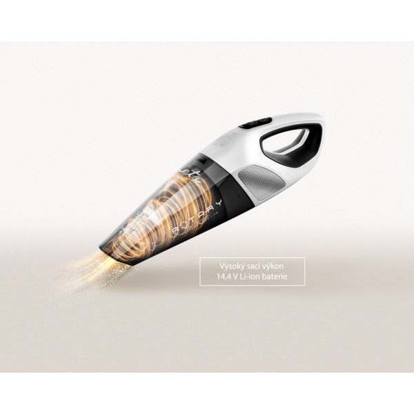 Aspirator de mana ETA Rotary 1425 90000, baterie Li-ion 14,4 V, perie turbo, gri-alb Aspirator de mana ETA Rotary 1425 90000, baterie Li-ion 14,4 V, perie turbo, gri-alb