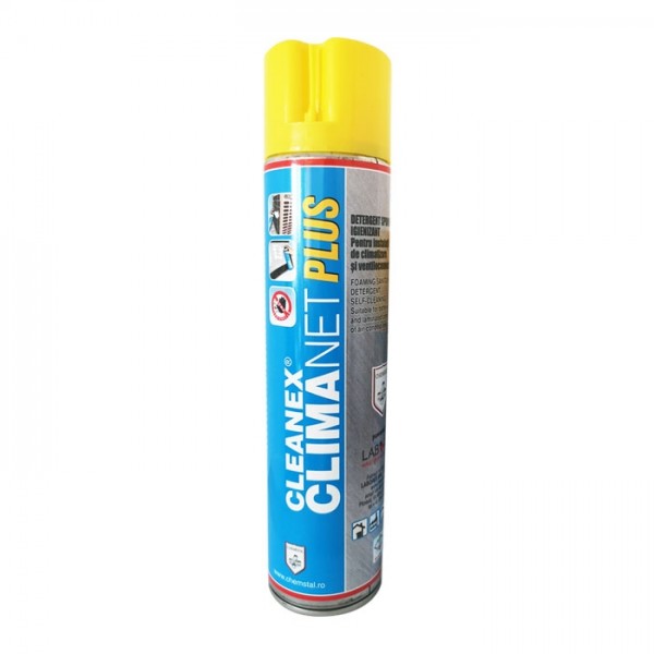 CLEANEX CLIMANET PLUS - Spray detergent spumogen pentru curatarea aparatelor de aer conditionat (CLINETPLUS0600)