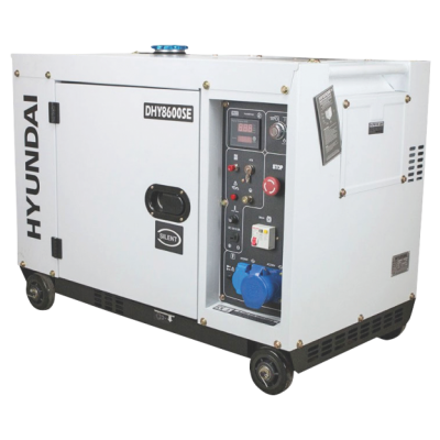 Generator de curent monofazat cu motor diesel Hyundai DHY-8600SE (HY-DHY8600SE) Generator de curent monofazat cu motor diesel Hyundai DHY-8600SE (HY-DHY8600SE)