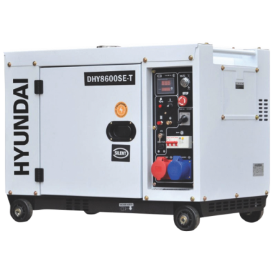 Generator de curent trifazat cu motor diesel Hyundai DHY8600SE-T (DHY8600SE-T)