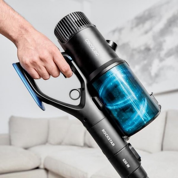 Aspirator vertical 4 in 1 Cecotec Conga Rockstar 6500 Century ErgoWet Animal, 630W, 37V Li-Ion, 30 kPa, Mop, Autonomie 100min, accesorii incluse (08434)