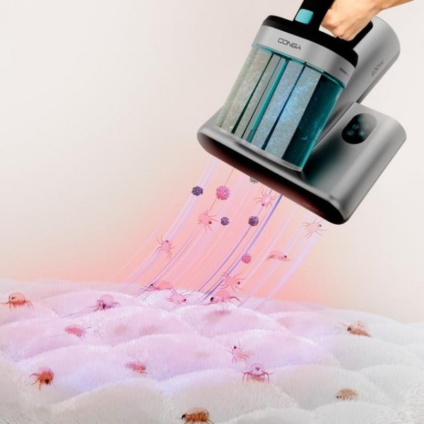 Aspirator UV de pat antiacarieni Cecotec Conga Rockstar 4000, 400W, 13000Pa, aer cald, depozit dublu (A01_EU01_100071)