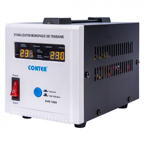 Stabilizator de tensiune cu releu Conter AVR SVR 1000VA / 750W (1041971)