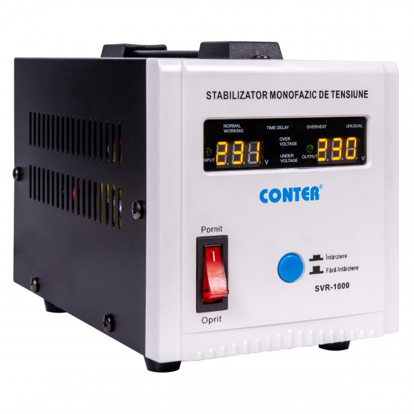 Stabilizator de tensiune cu releu Conter AVR SVR 1000VA / 750W (1041971)