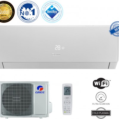 Gree Aer conditionat Pulsar Y26, GWH12AGXB-K6DNA1F 12000 BTU, A++/A+,Wi-Fi, Cold Plasma+, Auto-curatare, Inverter