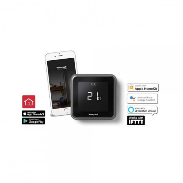 Termostat ambiental Honeywell T6R Lyric wireless, programabil, inteligent, conectare internet (Y6H910RW4055)